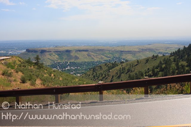 The view from Lookout Mountain near Golden, CO
